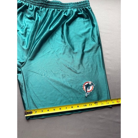 Vtg 90s 2000s Miami Dolphins NFL Shorts Men Large Green VF Imagewear  Polyester - Picture 8 of 14